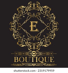 Boutique, Cafe, Hotel, Heraldic, Jewelry, Fashion and other vector illustration. Retro Royal Vintage Shields Logotype set. Vector calligraphyc Luxury logo design elements. 