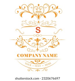 Boutique, Cafe, Hotel, Heraldic, Jewelry, Fashion and other vector illustration. Retro Royal Vintage Shields Logotype set. Vector calligraphyc Luxury logo design elements. 