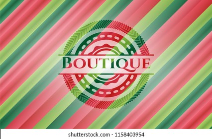 Boutique christmas style badge..