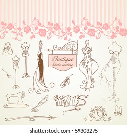 Boutique haute couture and  Dressmaking