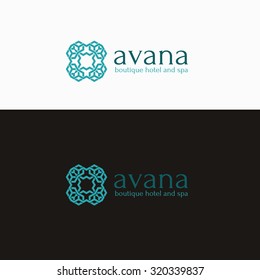 Boutique Hotel Logo, Hotel Logo, Vector Logo Template