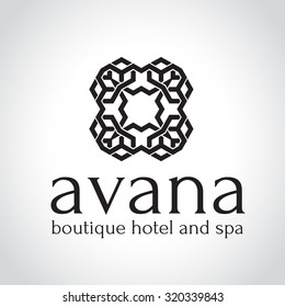 Boutique Hotel Logo, Hotel Logo, Vector Logo Template