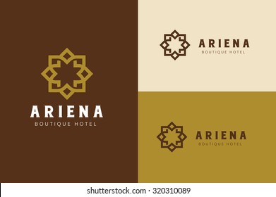 Boutique hotel logo,Hotel Logo,Vintage logo,Vector logo template