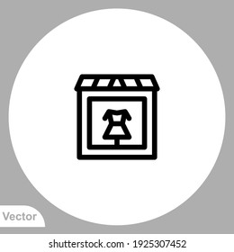 Boutique icon sign vector,Symbol, logo illustration for web and mobile