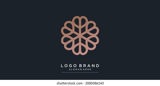 Logo de Boutique con estilo moderno creativo para la empresa Premium Vector 