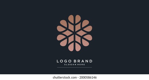 Boutique-Logo mit kreativem, modernem Stil für Unternehmen Premium Vector 
