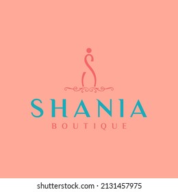 Vector de plantilla de diseño de logotipo con logotipo Boutique para empresas de moda