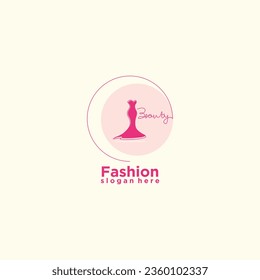 Boutique logo design for fashion with creative concept