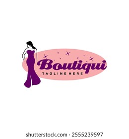 Boutique logo design illustration vector
