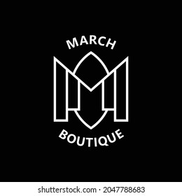 Boutique Logo Design. letter m