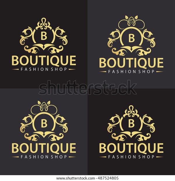 Boutique Logo Design Template Luxury Fashion Stock Vector Royalty Free
