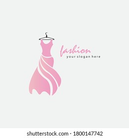 Boutique Logo Fashion Illustration Female Body Stock Vector (royalty 