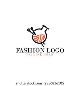 boutique logo fashion illustration female body design vector
