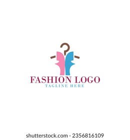 boutique logo fashion illustration female body design vector
