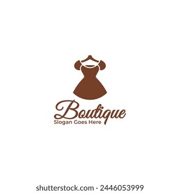 : boutique logo made in simple and modern style perfect for fashion logo and the like