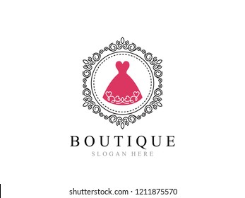 Boutique Logo Text Space Your Slogan Stock Vector (Royalty Free ...