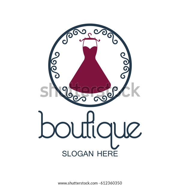 Boutique Logo Text Space Your Slogan Stock Vector (Royalty Free) 612360350