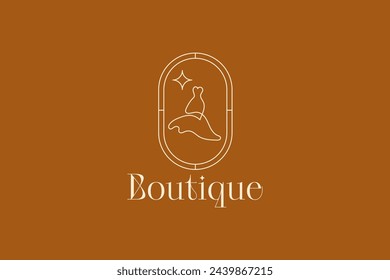 boutique logo vector icon illustration