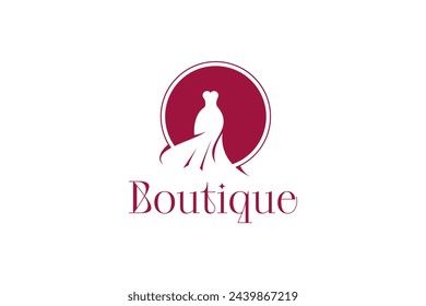 boutique logo vector icon illustration