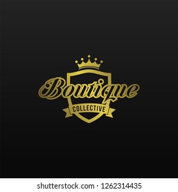 Boutique logo vector. Life style logo. Fashion logo