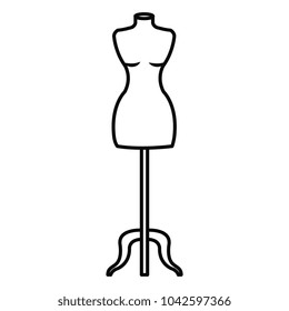 boutique mannequin isolated icon