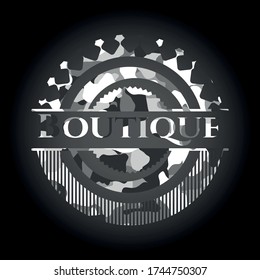 Boutique sobre el modelo camuflado gris 
