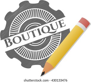 Dibujo de lápiz Boutique