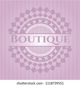 Boutique pink emblem