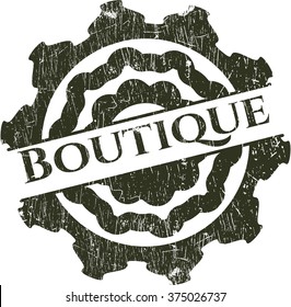 Boutique rubber stamp