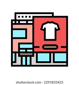 boutique shop color icon vector. boutique shop sign. isolated symbol illustration