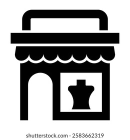 Boutique Vector Glyph Icon Vector Design