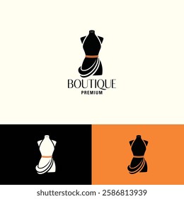 Boutique vector logo design template