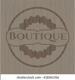 Boutique wood emblem. Retro