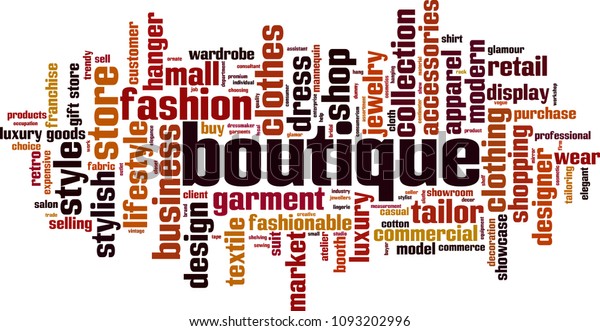 boutique-word-cloud-concept-vector-illustration-image-vectorielle-de