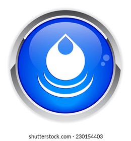 Bouton internet drop of water icon