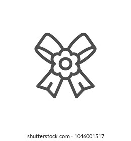 Boutonniere line icon