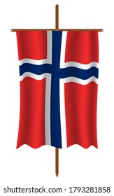 Bouvet Island flag image vector. EPS.file