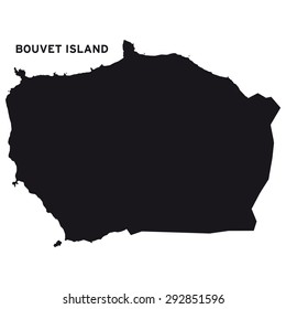 Bouvet Island map vector