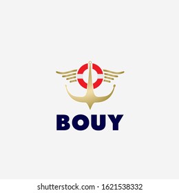 Bouy Logo Icon With Buoy Illustration For Help And Charity Company