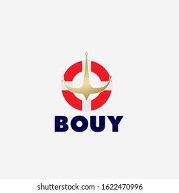 Bouy Logo Icon With Buoy Illustration For Help And Charity Company