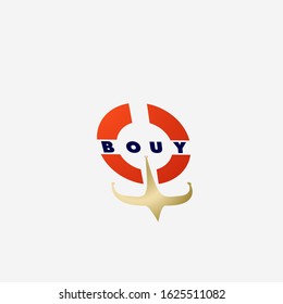 Bouy Logo Icon With Buoy Illustration For Help And Charity Company