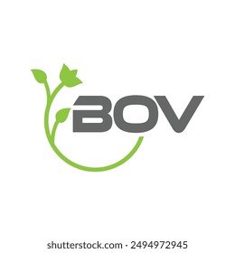 Diseño de Vector de logotipo de letra BOV, logotipo simple y moderno de BOV. BOV diseño de alfabeto de lujo