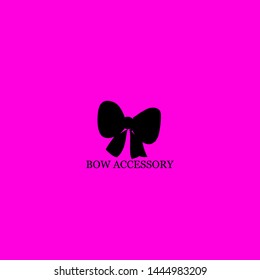 bow accessory icon sign signifier vector
