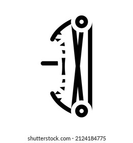 Bug für die Einstellung der Glyphsymbol-Vektorgrafik. Bug für Richtzeichen. isoliertes Kontursymbol