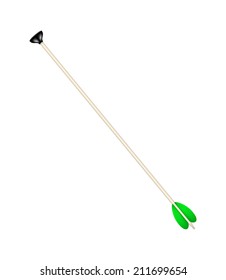 Bow arrow with black sucker tip