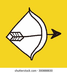 bow and arrow doodle