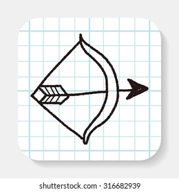 bow and arrow doodle