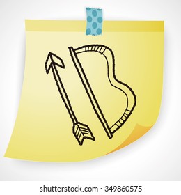 bow and arrow doodle