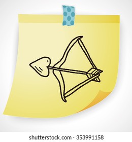 bow and arrow doodle
