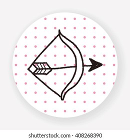 bow and arrow doodle